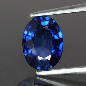 Sapphire | natural, diffusion, blue, oval cut 8x6 mm, VS, 1.45ct - Eden Garden Jewelry™