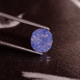 Opalescent fantasy sapphire | natural, mermaid pinkish purple color, flower cut, 6.8x6.2mm, 1.27ct - Eden Garden Jewelry™