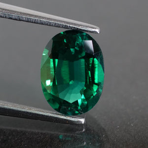 Emerald | Lab-Created Hydrothermal, oval cut 8x6mm, VS 1.1ct - Eden Garden Jewelry™