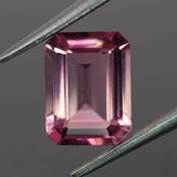 Tourmaline | natural, pink color, emerald-cut, 8x6mm, 1.3ct - Eden Garden Jewelry™