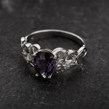Colour-Changing Alexandrite Engagement Ring with Diamonds / Ikar