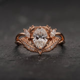 Engagement Ring with Oval (Lab-grown) Diamond / Adonis