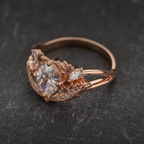 Engagement Ring with Oval (Lab-grown) Diamond / Adonis