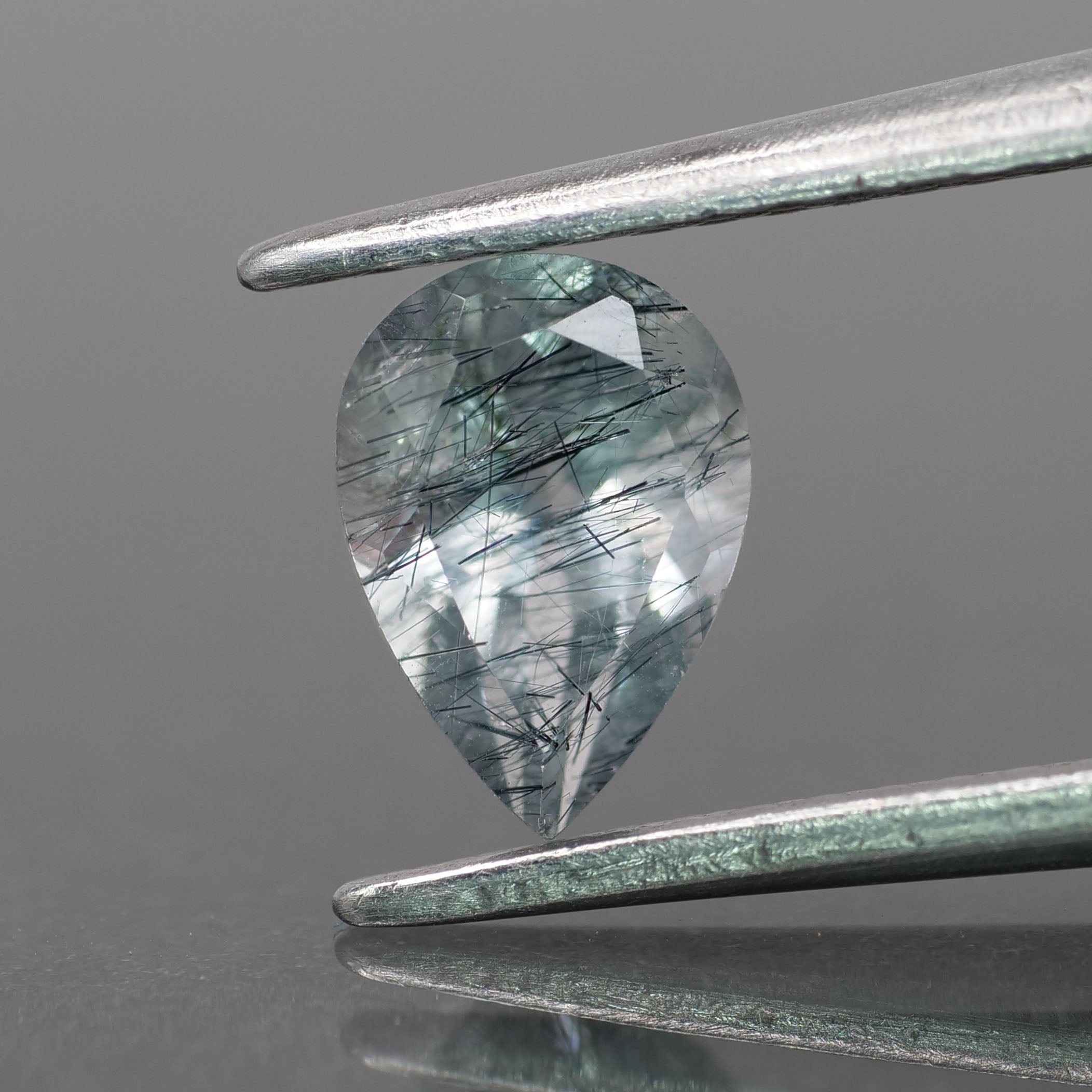 Rutile quartz | pear-cut, 7x5mm, 0.6ct - choose yours - Eden Garden Jewelry™