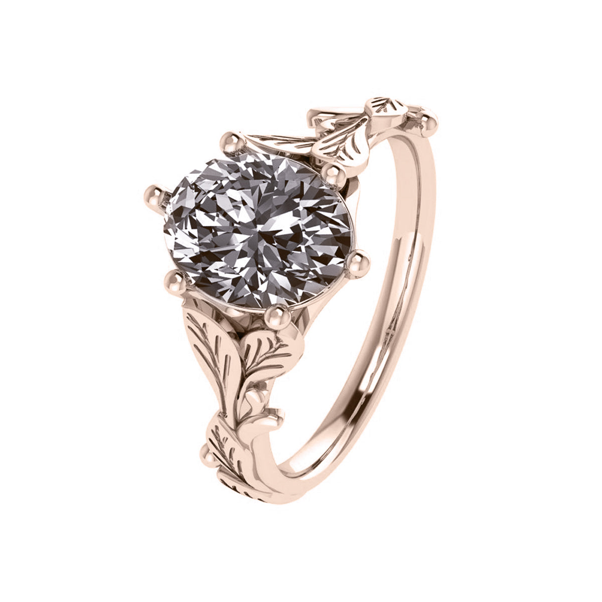 Freesia | bridal ring set, oval cut 9x7 mm - Eden Garden Jewelry™