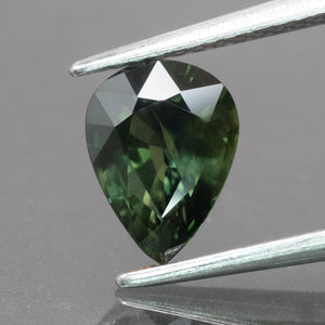 Sapphire | natural, green, pear cut 8x6 mm, VS, *1.3 ct - Eden Garden Jewelry™