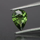 Sapphire | natural, green color, pear-cut, *7x5mm, 0.7ct - Eden Garden Jewelry™