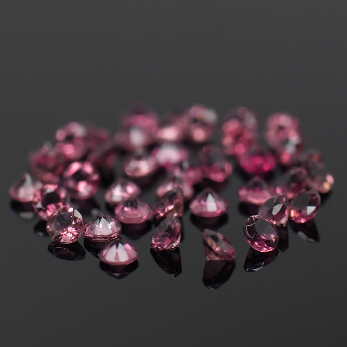 Tourmaline | natural, pink color, round-cut, accent stones - Eden Garden Jewelry™