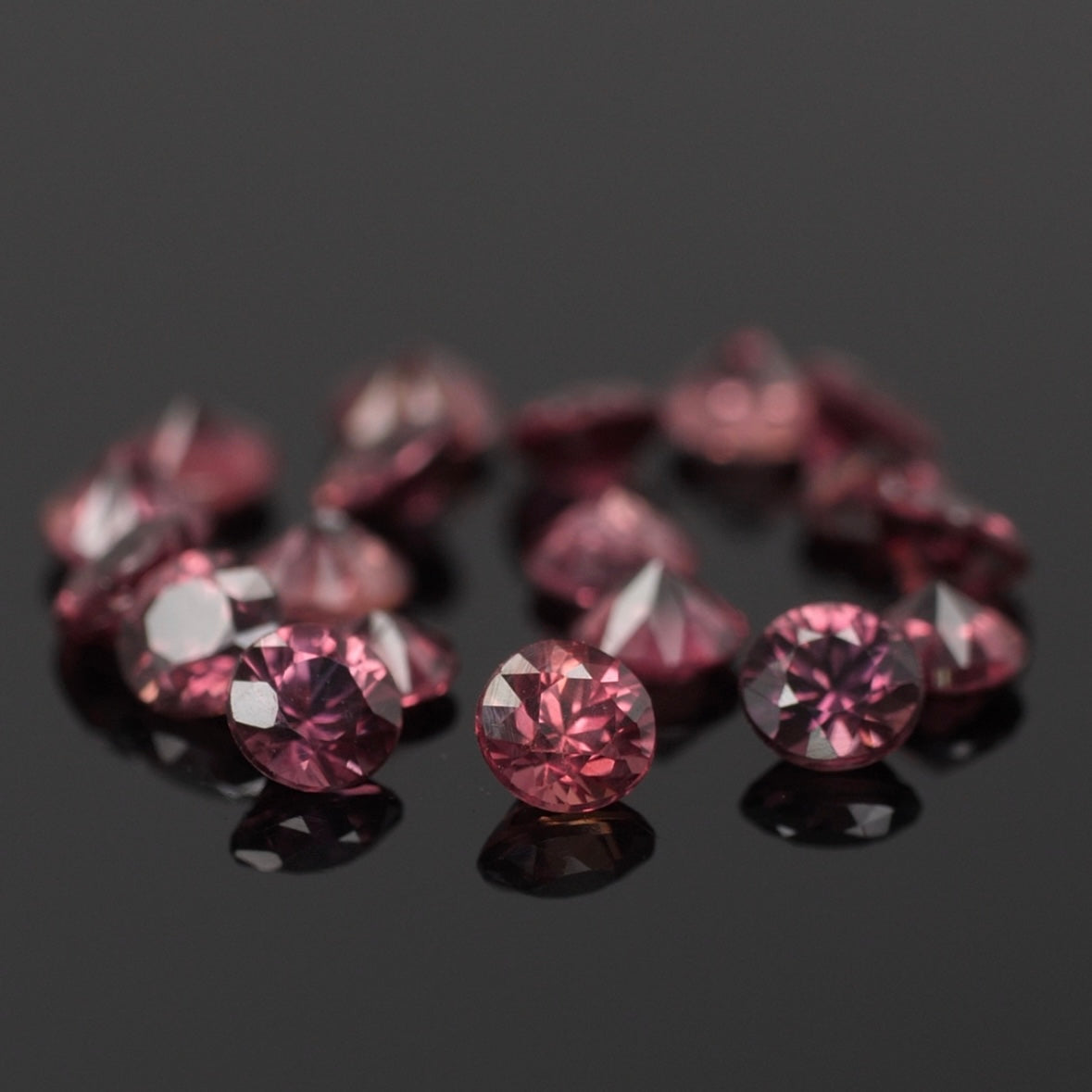 Ruby | natural, brownish red color, round-cut, 3mm, accent stones - Eden Garden Jewelry™