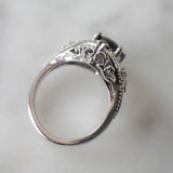 Galaxia | custom engagement ring setting, round-cut 7mm - Eden Garden Jewelry™