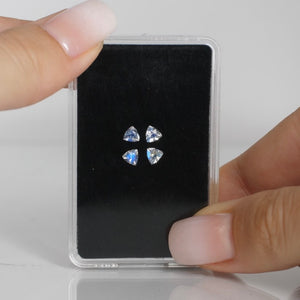 Moonstone | trillion cut 4mm, accent stones - Eden Garden Jewelry™