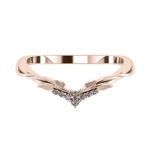 Ikar | custom bridal ring set for pear cut gemstone 10x7 mm - Eden Garden Jewelry™