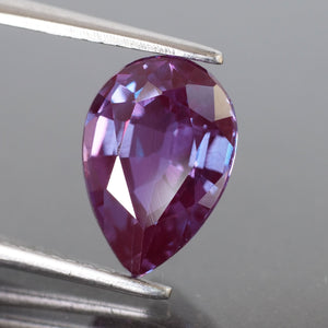 Alexandrite | lab created, colour changing, pear cut 10x7mm, 2.30 ct - Eden Garden Jewelry™