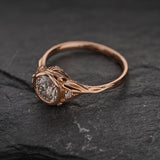 Lab grown diamond engagement ring, 1 carat diamond proposal ring / Roma