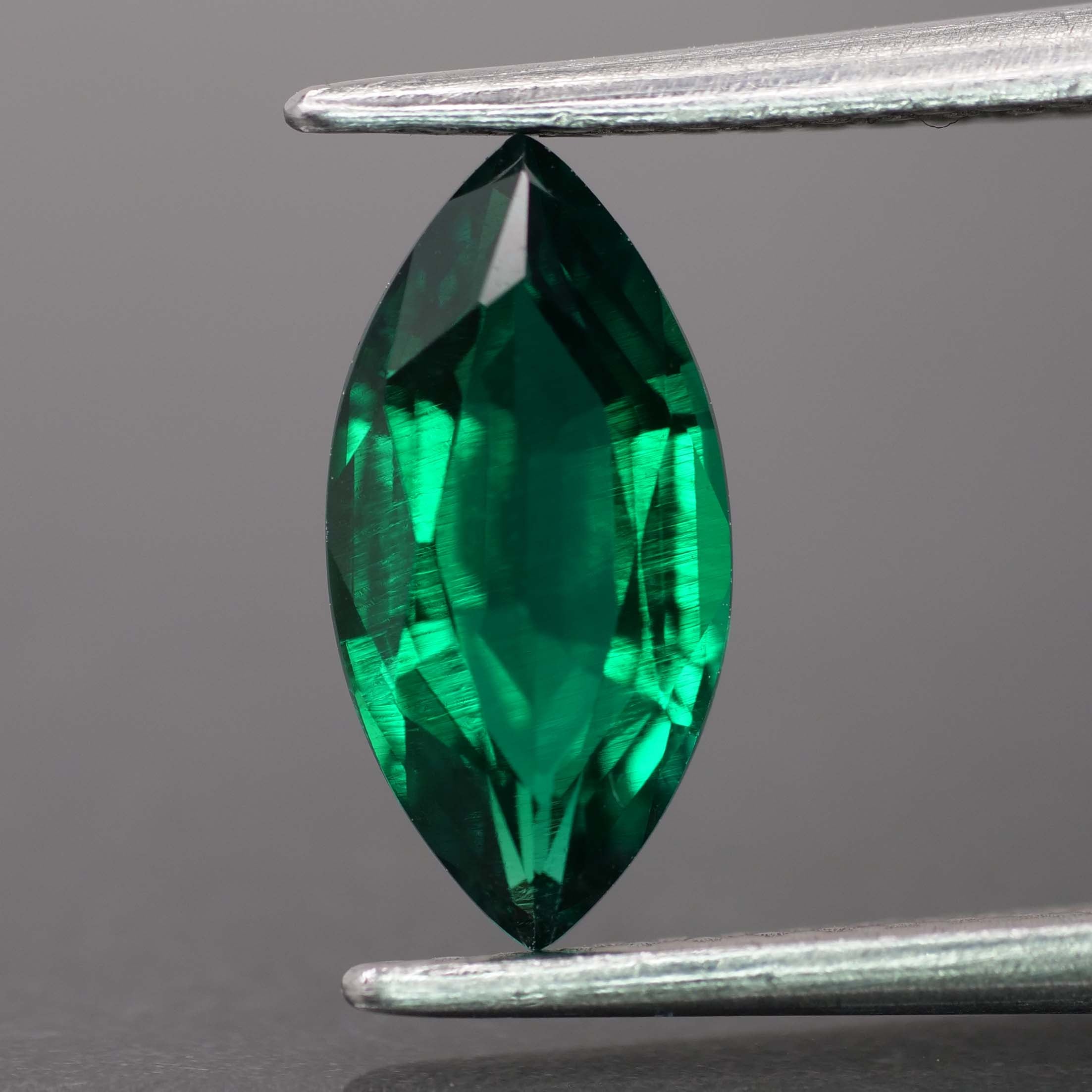Emerald | Lab-Created Hydrothermal, marquise-cut, 10x5mm, 0.9ct - Eden Garden Jewelry™