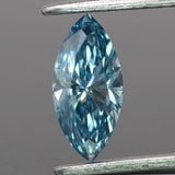 Lab grown diamond | IGI certified | marquise-cut, *12x6mm, Fancy vivid blue color, VS-VVS, *1.2ct - Eden Garden Jewelry™