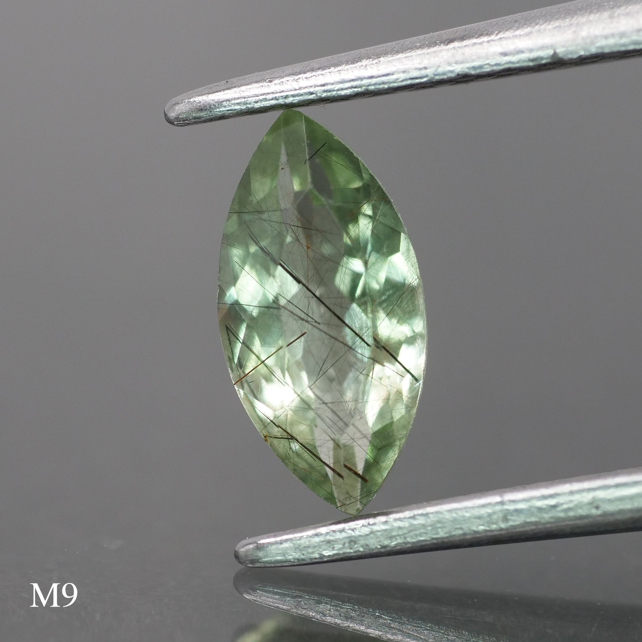 Rutile Peridot | natural, marquise cut 8x4mm, 0.5 ct - choose yours