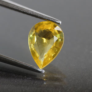 Sapphire | natural, yellow, pear cut 8x6 mm, 1.15ct, Sri Lanka - Eden Garden Jewelry™