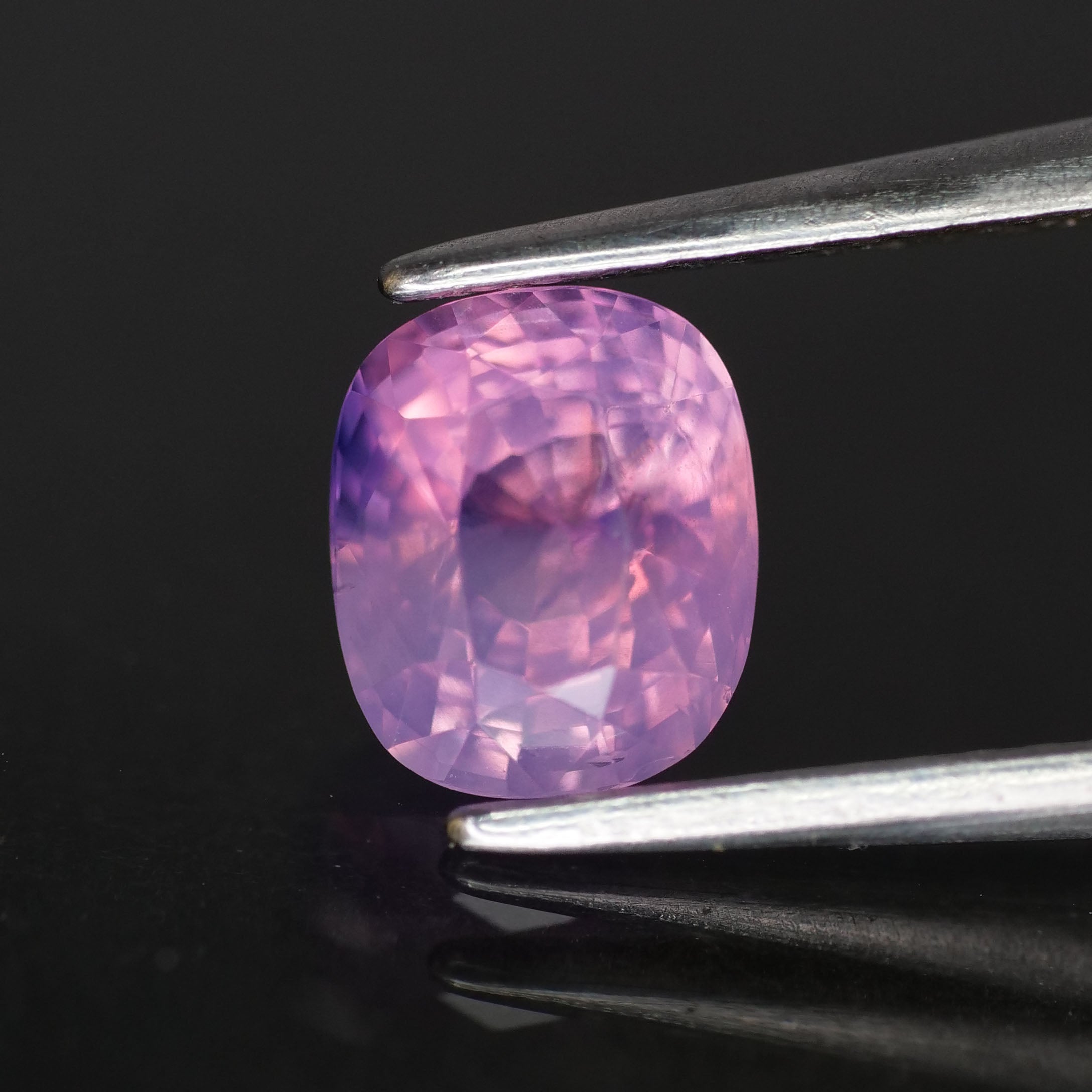 Sapphire opalescent | natural purplish pink, cushion cut *6.5x5.5mm, VS 1.2ct - Eden Garden Jewelry™