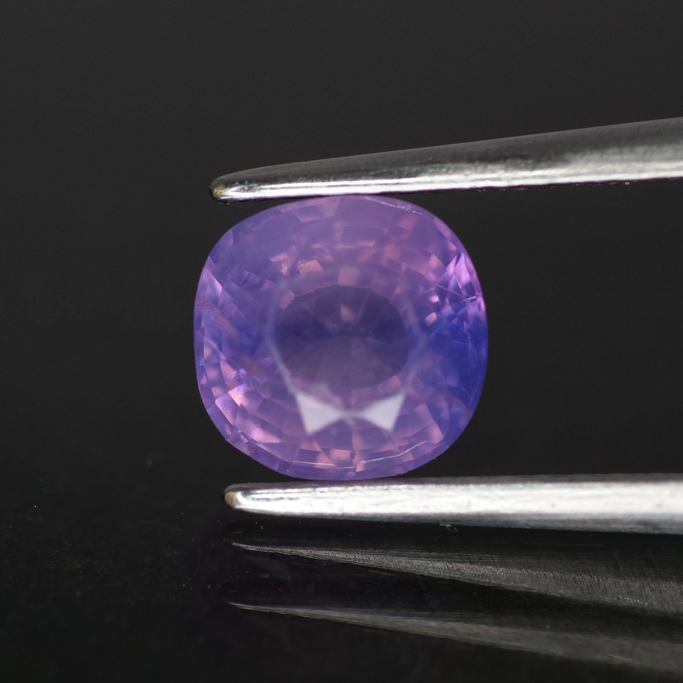 Sapphire opalescent | natural pinkish purple, cushion cut *6x6mm, VS 1.3ct - Eden Garden Jewelry™