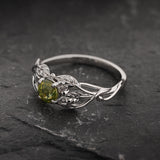 Natural Opalescent Sapphire Engagement Ring / Tilia, 5mm - Eden Garden Jewelry™