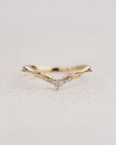 Wedding Bands Set for a Couple with Matching Diamond Ring for Ikar - Eden Garden Jewelry™