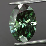 Lab grown diamond | IGI certified | oval-cut, *12x8mm, Fancy vivid green color, VS-VVS, *3ct - Eden Garden Jewelry™