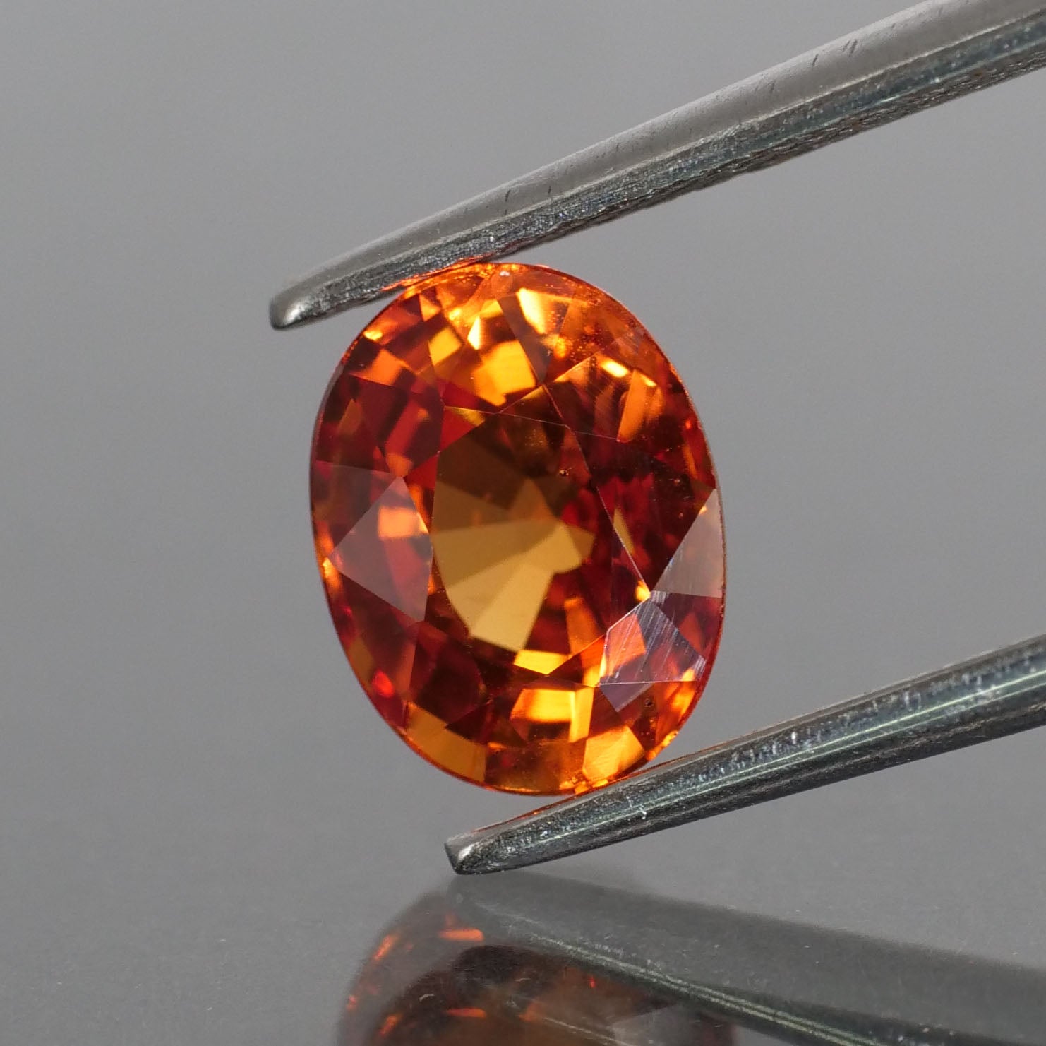 Sapphire | natural, orange, oval cut 8x6 mm, *1.9ct - Eden Garden Jewelry™