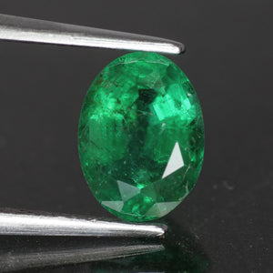 Emerald | natural, oval cut, *8x6mm, AAAA quality, Zambia, 1 ct - Eden Garden Jewelry™