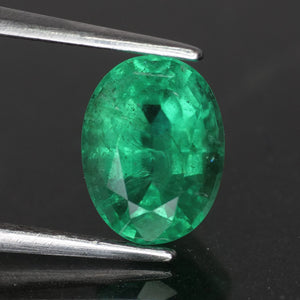Emerald | natural, oval cut, 8x6mm, AAAA quality, Zambia, 1.4 ct - Eden Garden Jewelry™