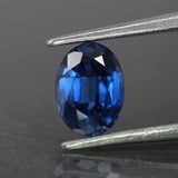 Sapphire | natural, blue color, oval-cut, *7x5mm, 1.1ct