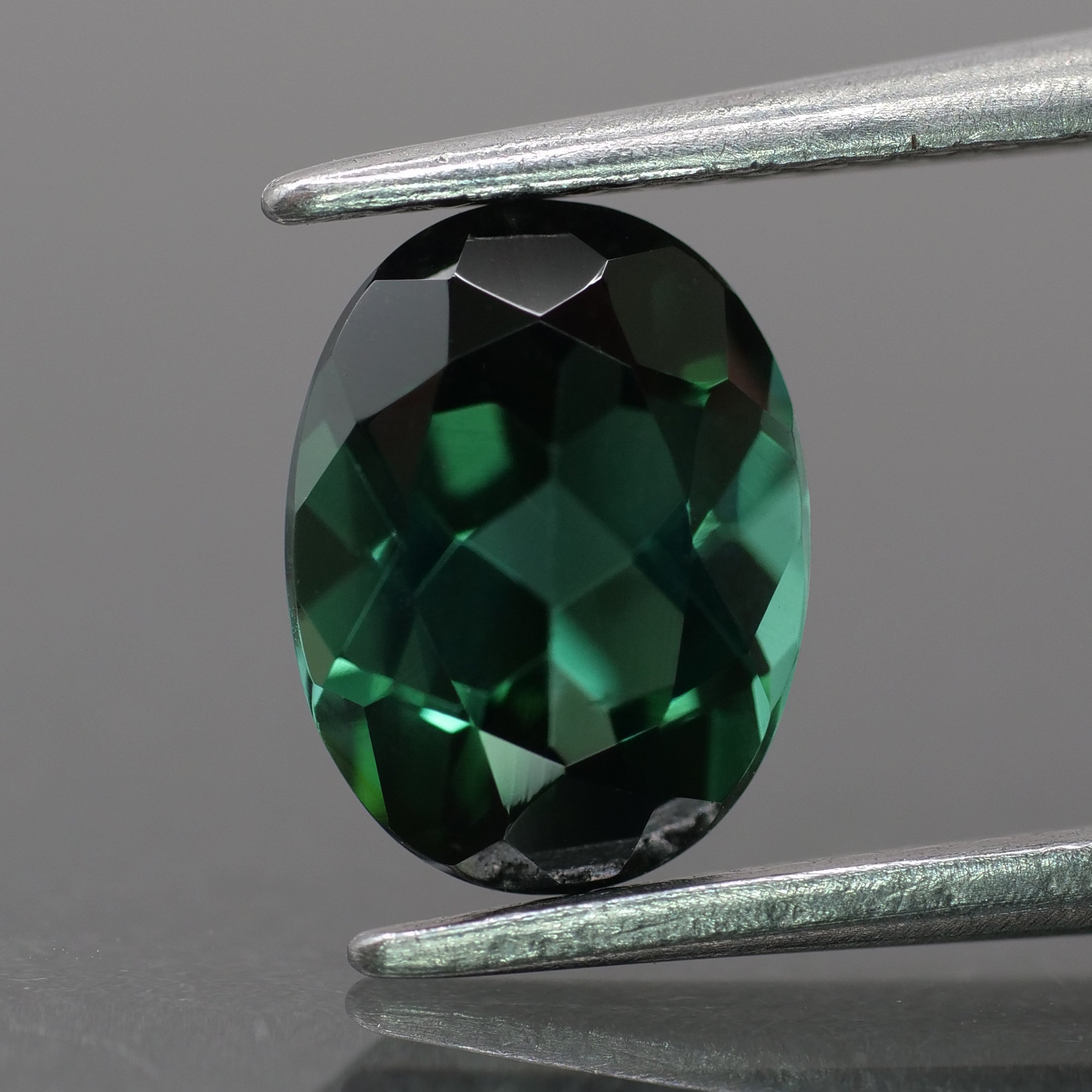 Tourmaline | natural, indicolite colour, oval-cut, 8x6mm, 1.20ct, Mozambique - Eden Garden Jewelry™