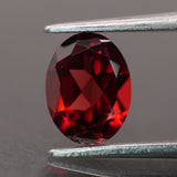 Garnet | red color, oval-cut, 8x6mm, 1.2ct