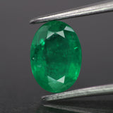 Emerald | natural, green color, oval-cut, 8x5.7mm, *1ct - Eden Garden Jewelry™
