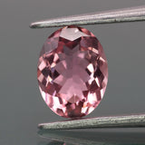 Tourmaline | natural, pink color, oval-cut, 8x6mm, 1.5ct, Africa