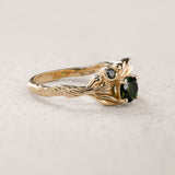 READY TO SHIP: Olivia in 14K yellow gold, natural untreated tourmalines , RING SIZE 5 - 8 US - Eden Garden Jewelry™