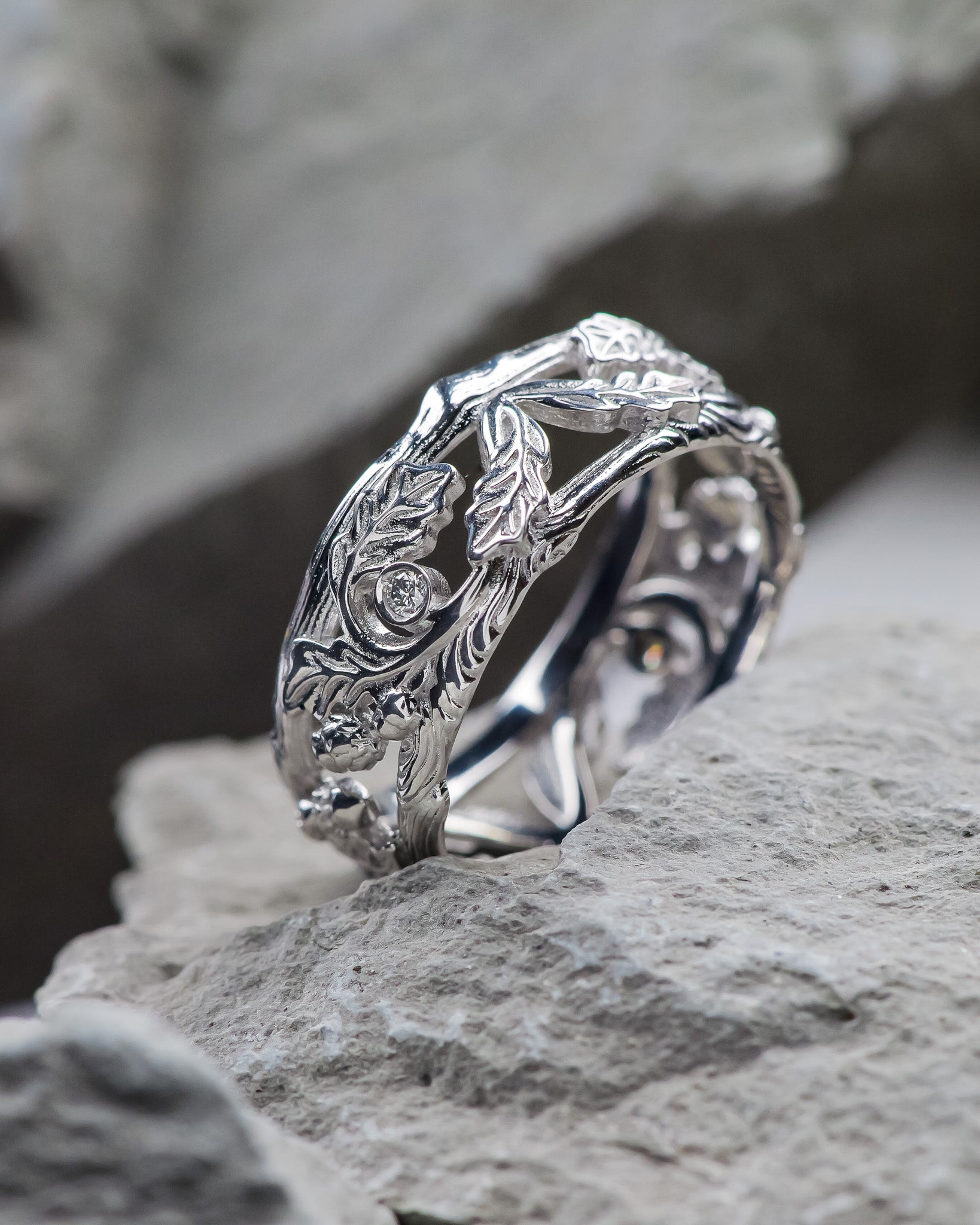 Unique Nature Inspired Wedding Rings Nature-Inspired Jewelry