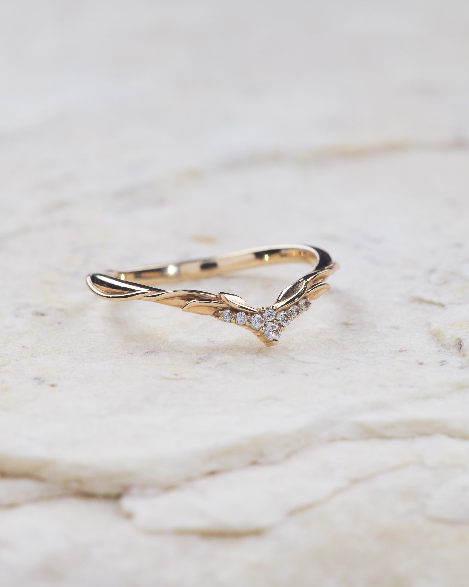 READY TO SHIP: Ikar bridal set in 14K yellow gold, rutile peridot pear cut 10x7 mm, accent lab grown diamonds, AVAILABLE RING SIZES: 5.5 - 8.5 US - Eden Garden Jewelry™