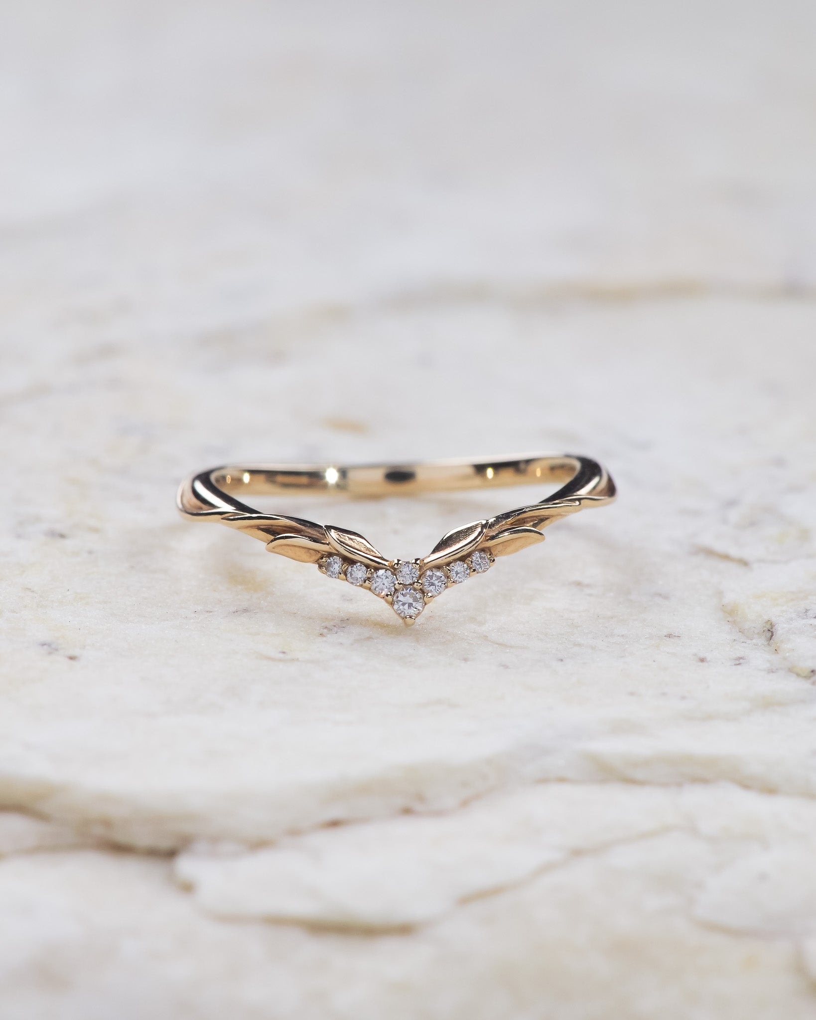 READY TO SHIP: Ikar bridal set in 14K yellow gold, rutile peridot pear cut 10x7 mm, accent lab grown diamonds, AVAILABLE RING SIZES: 5.5 - 8.5 US - Eden Garden Jewelry™