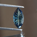 Sapphire | natural, teal color, fantasy-cut, 10x5mm, 1.2ct - Eden Garden Jewelry™