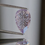 Sapphire | lab-grown, lavender color, pear shape, fantasy-cut, 11x7mm, 3ct* - Eden Garden Jewelry™