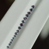 Alexandrite | lab-created, colour changing, round-cut, accent stones - Eden Garden Jewelry™
