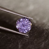 Spinel | lavender color, precision-cut, flower design, natural, 6.8mm, 1.4ct - Eden Garden Jewelry™