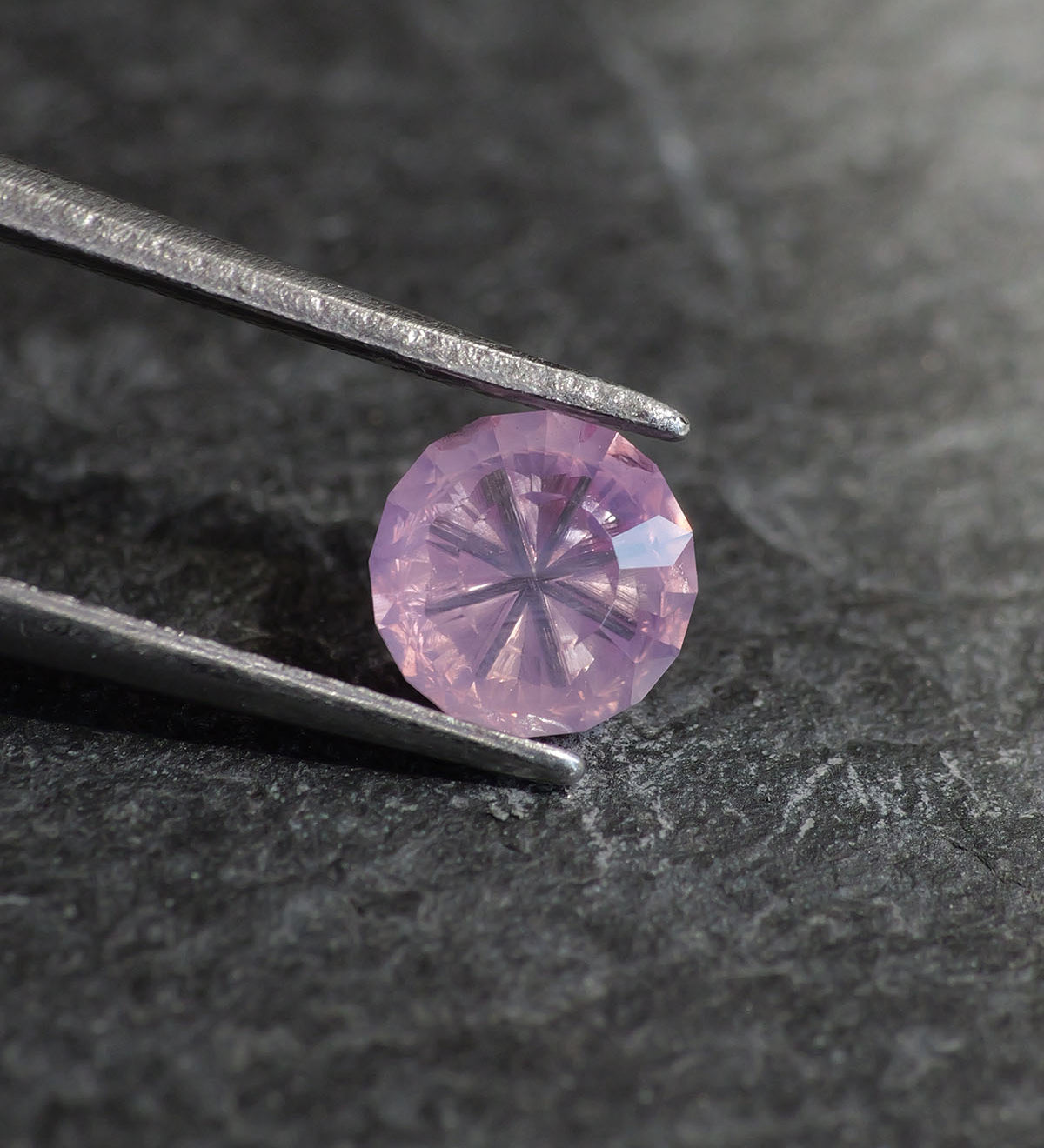 Fantasy opalescent sapphire | natural, pinkish peach color, 5.75mm, 0.78ct - Eden Garden Jewelry™