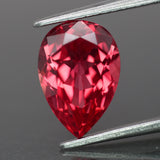 Sapphire | lab-grown, raspberry red color, pear-cut, 10x7mm, 2.7ct - Eden Garden Jewelry™