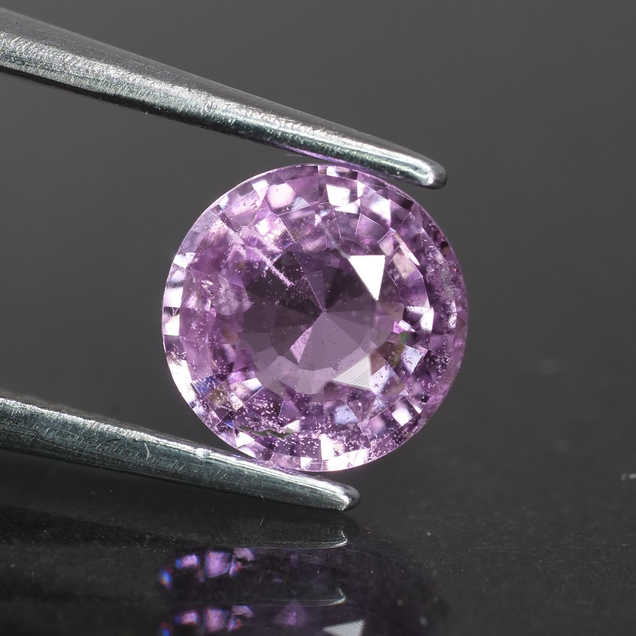 Pink Sapphire | IGI certified | natural, round cut *6.5 mm, SI , 1.21ct - Eden Garden Jewelry™