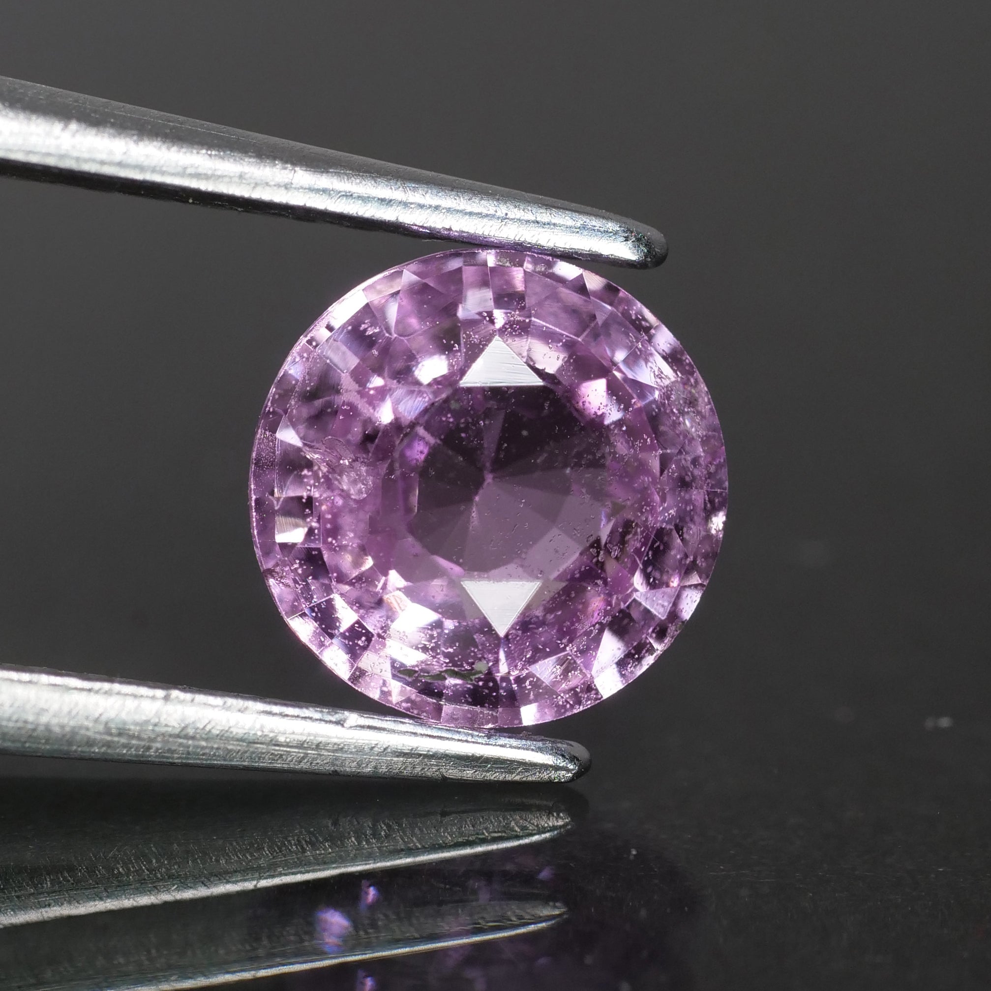 Pink Sapphire | IGI certified | natural, round cut *6.5 mm, SI , 1.21ct - Eden Garden Jewelry™