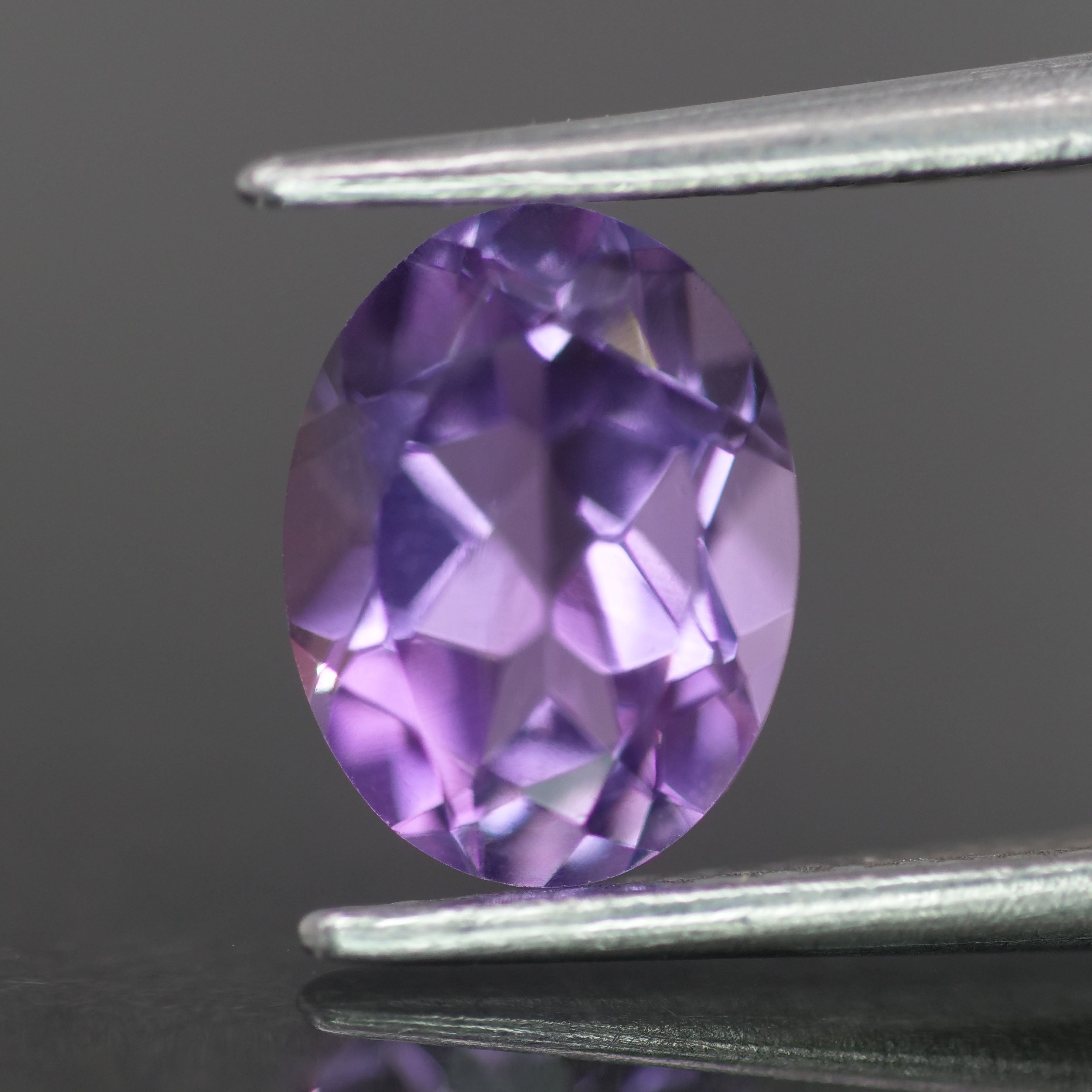 Amethyst | natural, oval-cut, purple, 8x6mm, 1.2ct, Brasil - Eden Garden Jewelry™