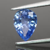 Sapphire | natural, blue color, pear-cut, 8x6 mm, 1.2ct