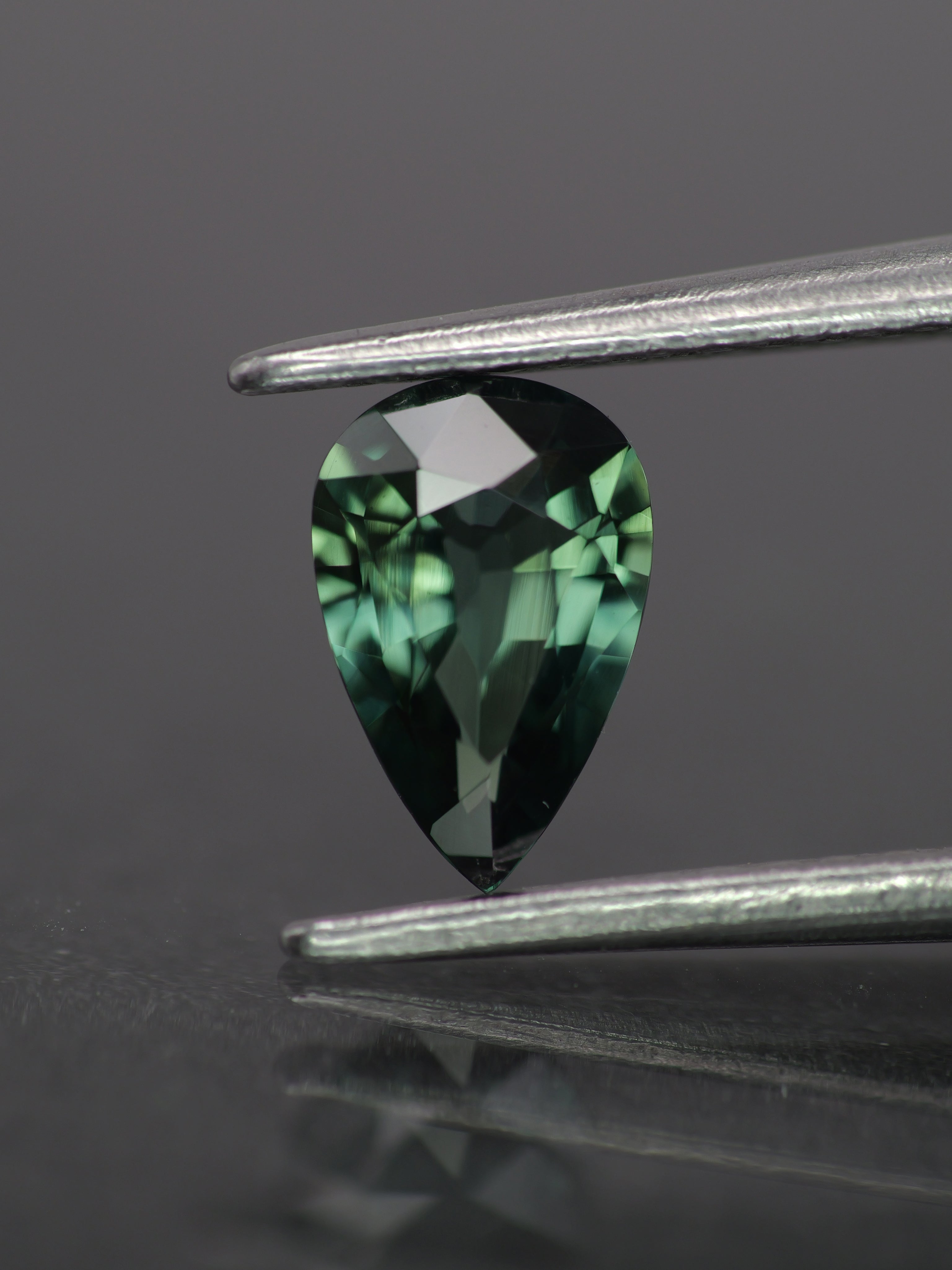 Sapphire | natural, teal color, pear-cut, *7x5mm, 0.68ct, Madagascar - Eden Garden Jewelry™